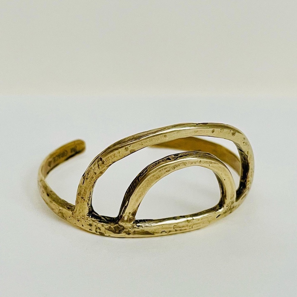 M. Gracie cuff bracelet, size: OS, Color: brass